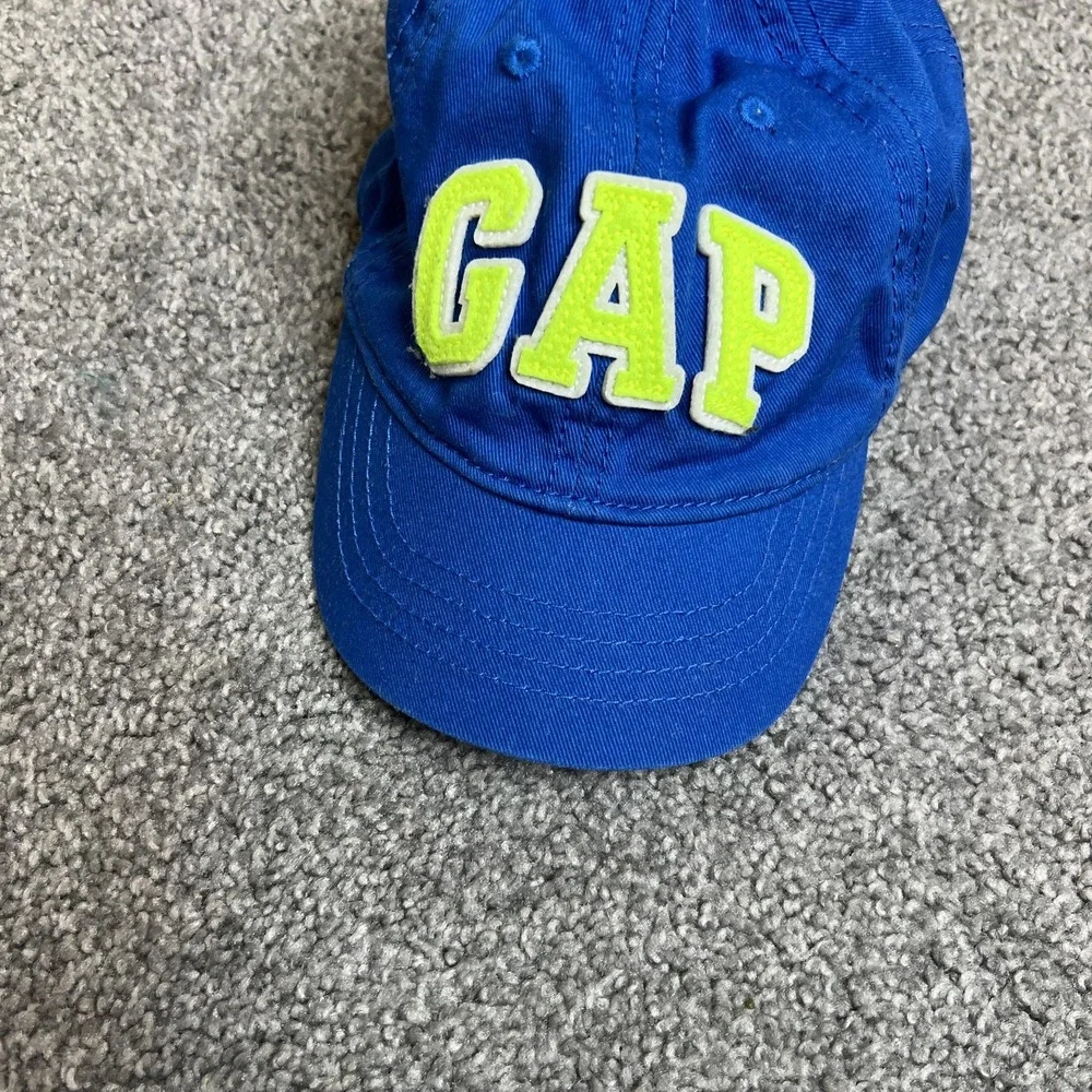 GAP Hat‎ Cap Fitted Kids Blue Green Embroidered Applique Baseball Toddler